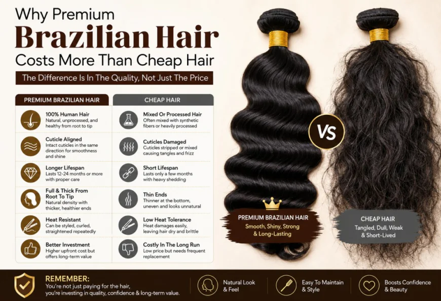 Why Premium Brazilian Hair Costs More Than Cheap Hair