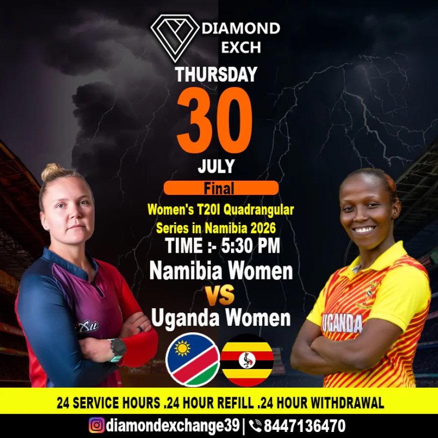 Catch the Action: Namibia Women Take on Uganda Women in a Thrilling Diamondexch ID Final on July 30th at 5:30 PM.