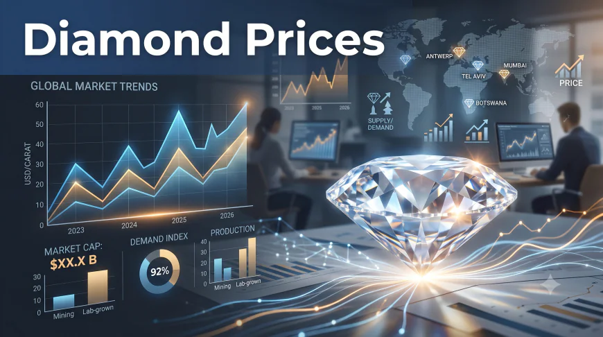 Diamond Price Trend with Quarterly Forecast Prices Chart
