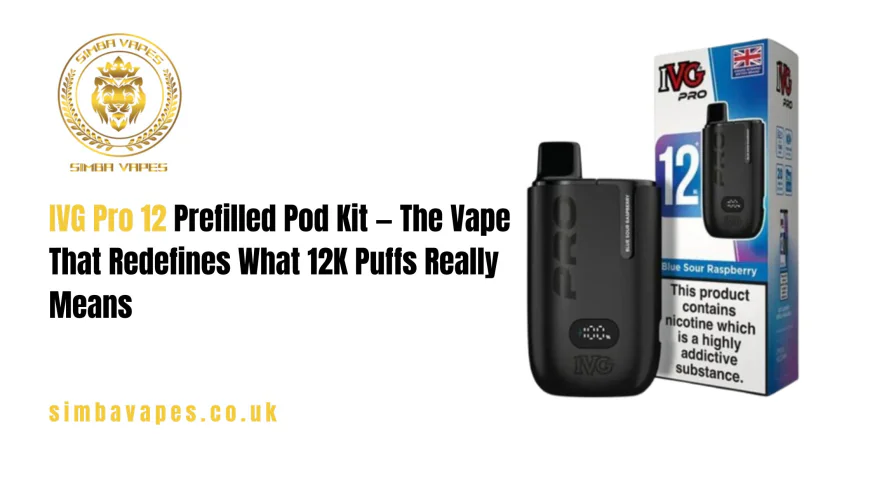 IVG Pro 12 Prefilled Pod Kit — The Vape That Redefines What 12K Puffs Really Means