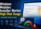 Windows Modules Installer Worker High Disk Usage: Causes and Fixes