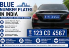 Blue Number Plate in India: Meaning, Rules, Eligibility, and Who Can Use It