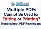 Multiple PDFs Cannot Be Used for Editing or Printing? Troubleshoot PDF Restrictions