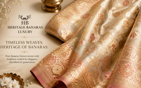 Banarasi Silk Saree with Zari Work for Weddings & Festive Wear