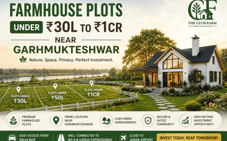 Farmhouse Plots Near Garhmukteshwar: What ₹30 Lakh to ₹1 Crore Actually Buys You in 2026
