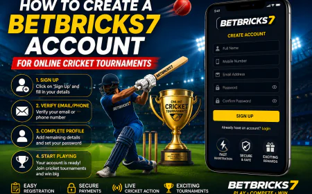 How to Create a Betbricks7 Account for Online Cricket Tournaments