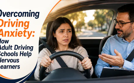 Overcoming Driving Anxiety: How Adult Driving Schools Help Nervous Learners