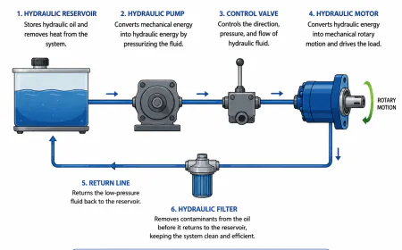 What Are Hydraulic Motors? Types, Working Principle, Uses & Applications