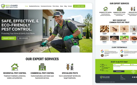 Best Pest Control Website Template Features for Building Customer Trust