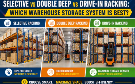 Selective vs Double Deep vs Drive-In Racking: Which Warehouse Storage System Is Best?