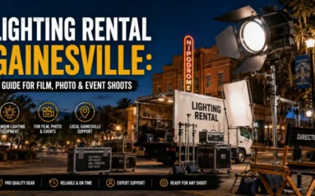 Lighting Rental Gainesville: A Guide for Film, Photo & Event Shoots