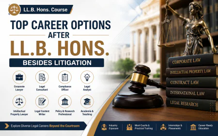 Top Career Options After LL.B. Hons. Besides Litigation