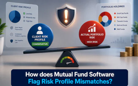 How does Top Mutual Fund Software in India Flag Risk Profile Mismatches?