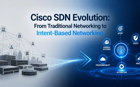 Cisco SDN Evolution: From Traditional Networking to Intent-Based Networking