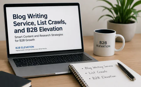 How Blog Writing Services and List Crawls Can Support B2B Growth