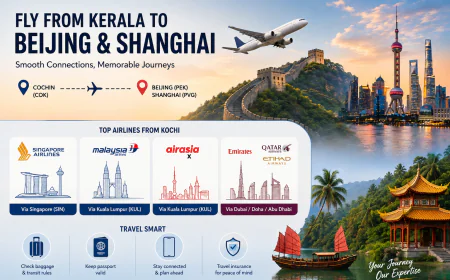 Flying from Kochi to Beijing & Shanghai: Layover Options, Airlines, and Transit Tips