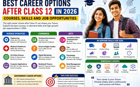 Best Career Options After Class 12 in 2026: Courses, Skills and Job Opportunities