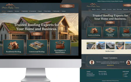 What Makes a Roofing Company Website Template Effective for Service Businesses