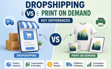 Dropshipping vs Print on Demand: Key Differences