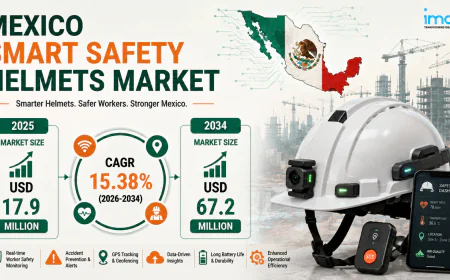 Mexico Smart Safety Helmets Market Size Projected to Reach USD 67.2 Million by 2034 with a CAGR of 15.38%