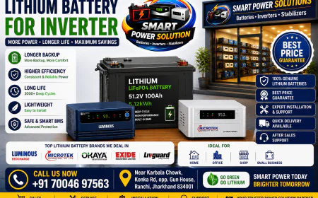 Lithium Battery for Inverter – Efficient Power Backup for Homes & Businesses