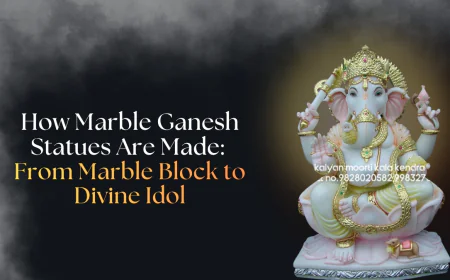 How Marble Ganesh Statues Are Made: From Marble Block to Divine Idol