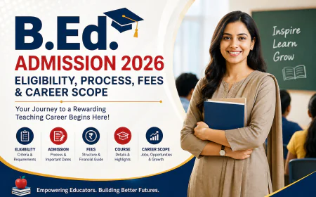 B.Ed. Admission 2026: Eligibility, Process, Fees & Career Scope