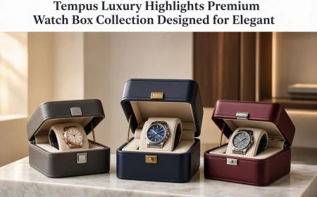 Tempus Luxury Highlights Premium Watch Box Collection Designed for Elegant, Organised Timepiece Storage