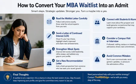 How to Convert Your MBA Waitlist Into an Admit