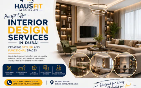 Hausfit Offer – Interior Design Services in Dubai Creating Stylish and Functional Spaces