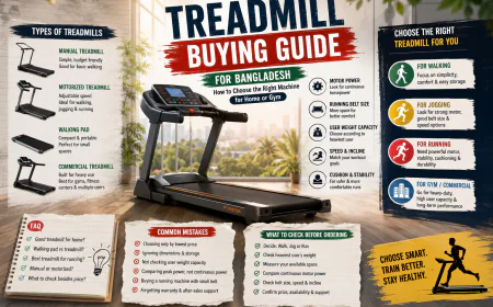Treadmill Buying Guide for Bangladesh: How to Choose the Right Machine for Home or Gym