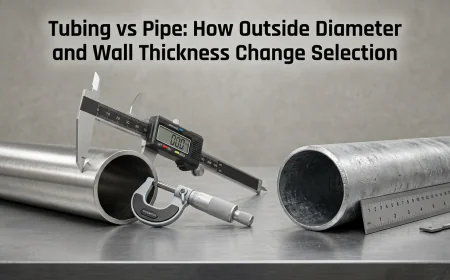 Tubing vs Pipe: How Outside Diameter and Wall Thickness Change Selection