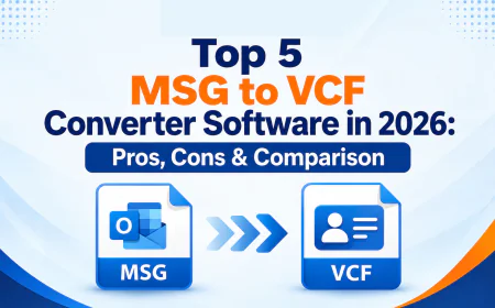 Top 5 MSG to VCF Converter Software in 2026: Pros, Cons & Comparison
