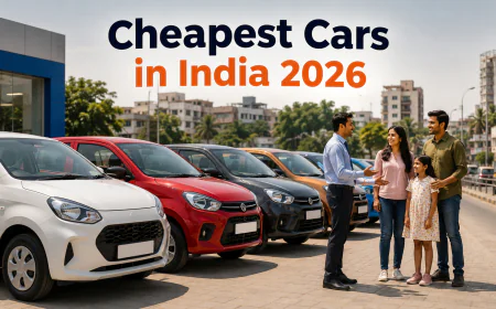 7 Cheapest Cars in India 2026: Price, Mileage & Key Features