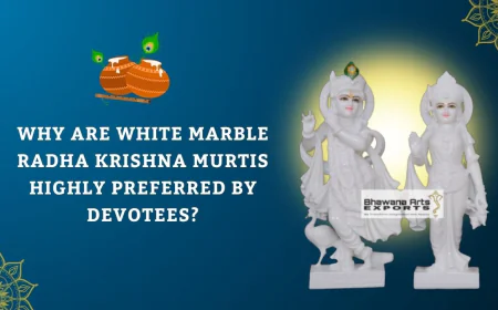 Why Are White Marble Radha Krishna Murtis Highly Preferred by Devotees?