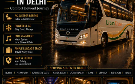 Bharat Benz Bus Rental Delhi for Comfortable Group Travel