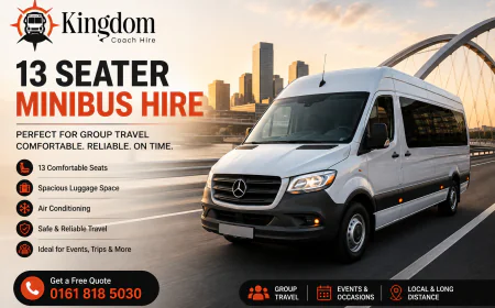 Luxury Minibus Hire Manchester for Comfortable and Stylish Group Travel