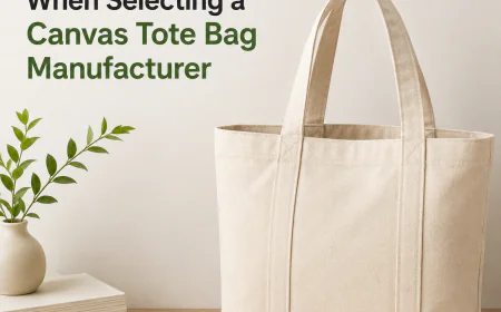 Key Factors to Consider When Selecting a Canvas Tote Bag Manufacturer