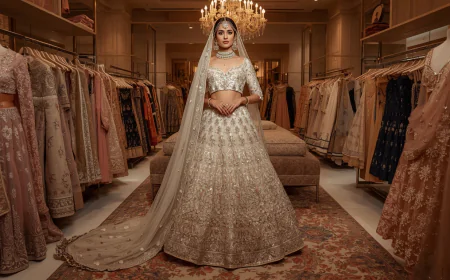 Seema Gujral Bridal Lehenga From Silk Threads Bridalwear