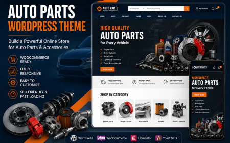 Best Auto Parts WordPress Theme Features for Showing Product Specifications