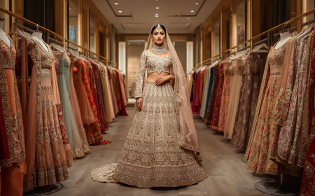 Seema Gujral Bridal Lehenga from Silk Threads Dallas