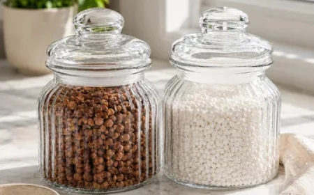 Using Glass Jars for Spices, Pulses, and Dry Fruits