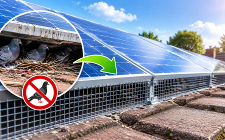 Stop Pigeons Under Solar Panels with Effective Bird Proofing