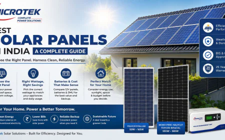 Best Solar Panels in India- A Complete Guide to Choosing the Right Panel
