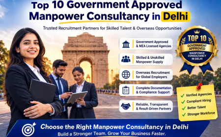 Top 10 Government Approved Manpower Consultancies in Delhi