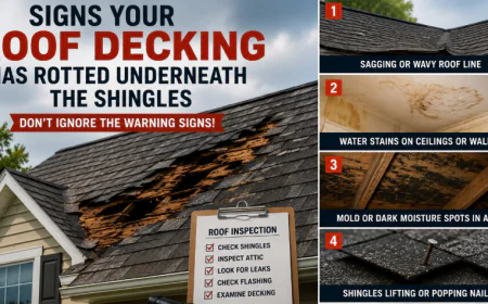 Signs Your Roof Decking Has Rotted Underneath the Shingles