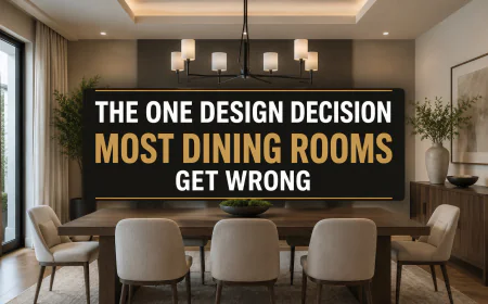 The One Design Decision Most Dining Rooms Get Wrong