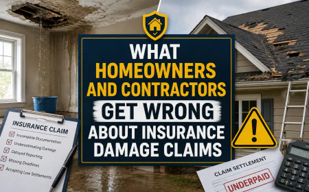 What Homeowners and Contractors Get Wrong About Insurance Damage Claims