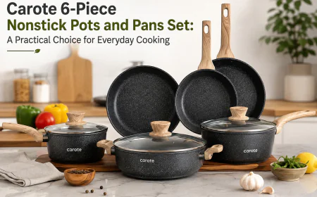 Carote 6-Piece Nonstick Pots and Pans Set: A Practical Choice for Everyday Cooking