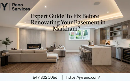 Expert Guide To Fix Before Renovating Your Basement in Markham?
